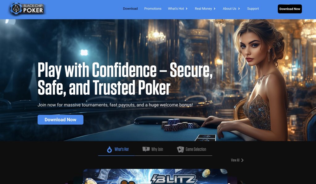 Black Chip Poker Real Money Site
